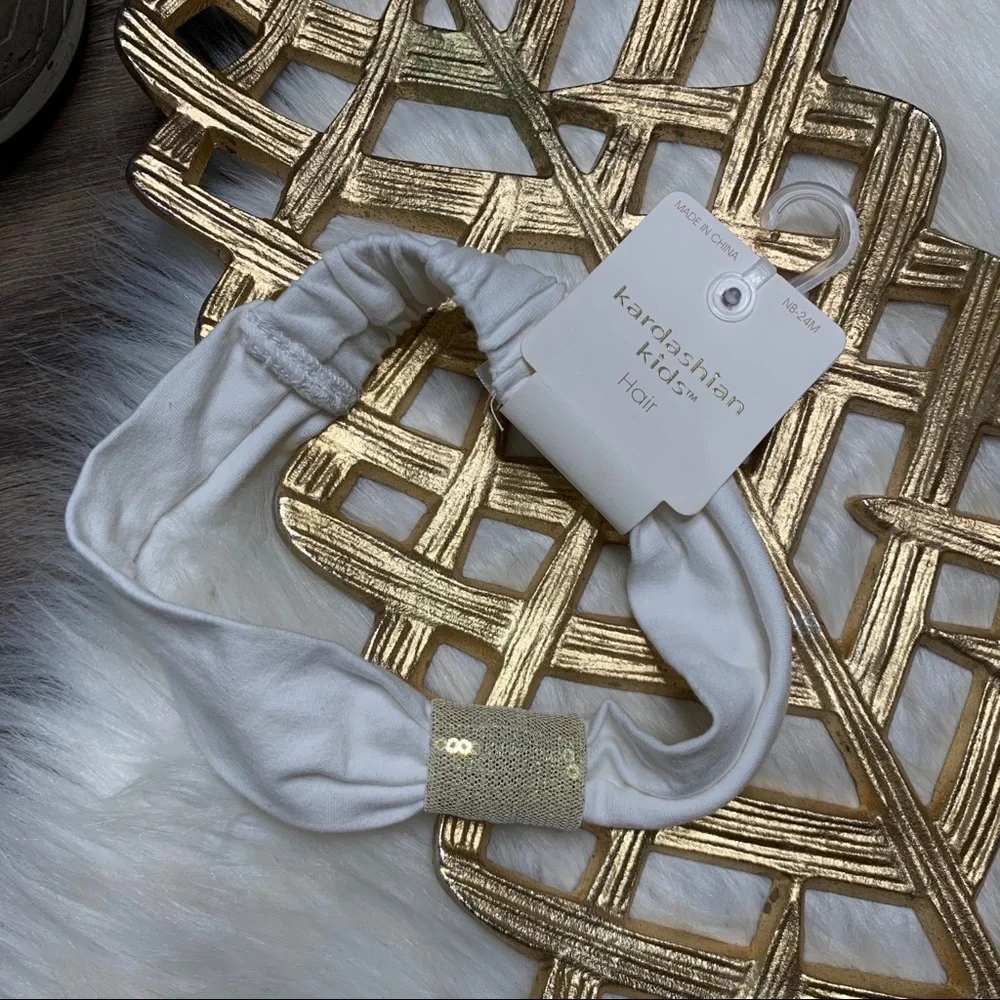 Kardashian Kids Hair Sequin Gold Headband